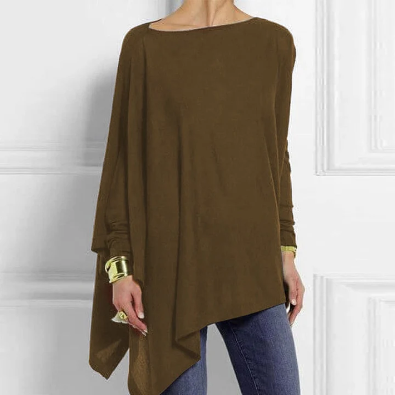 Elena | Damen Party Langarm Bluse | Oversized