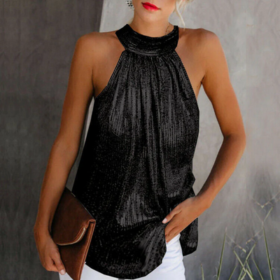 Celeste | Damen Party Oberteil | Glitzer