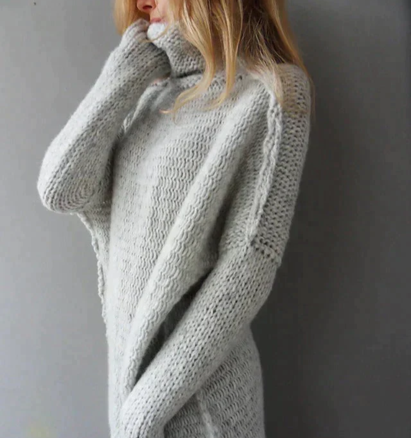 Irina | Damen Rollkragenpullover | Grau