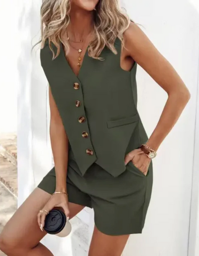 Melinda | Damen Sommer Outfit | Zweiteiler Set