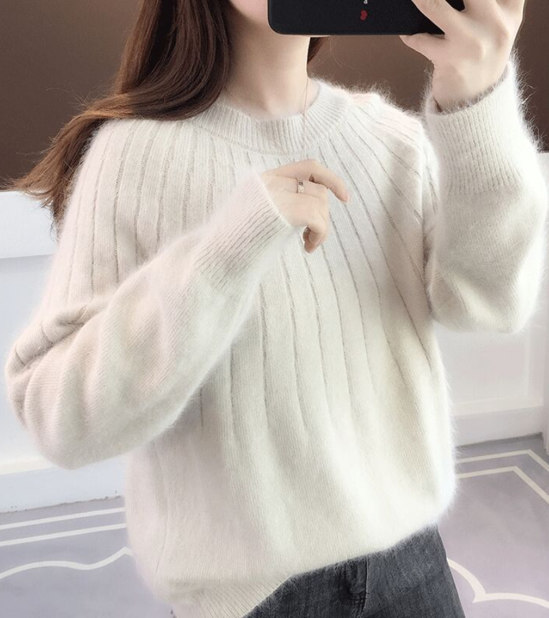 Birgit | Damen Ausgefallene Strickpullover | Sweater