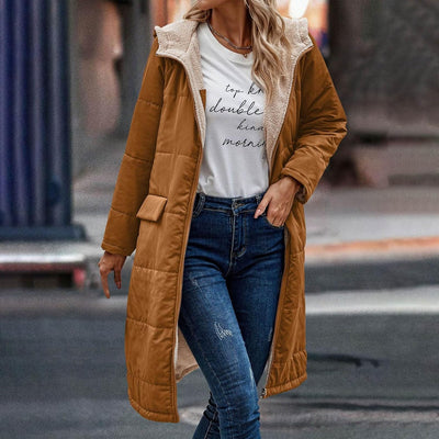 Damen Wendemantel mit Kapuze - Ria