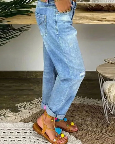 Clarisse | Damen Wide Leg Jeans | Jeanshose