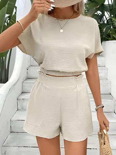 Jazlyn | Festes Shorts-Set mit elastischer Taille