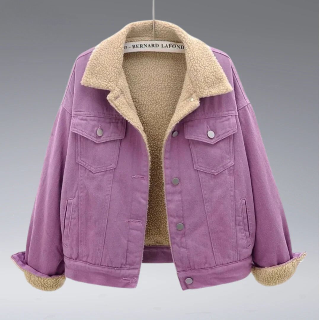 Denim Winterjacke für Frauen - Aleyza