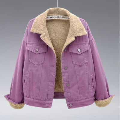 Denim Winterjacke für Frauen - Aleyza