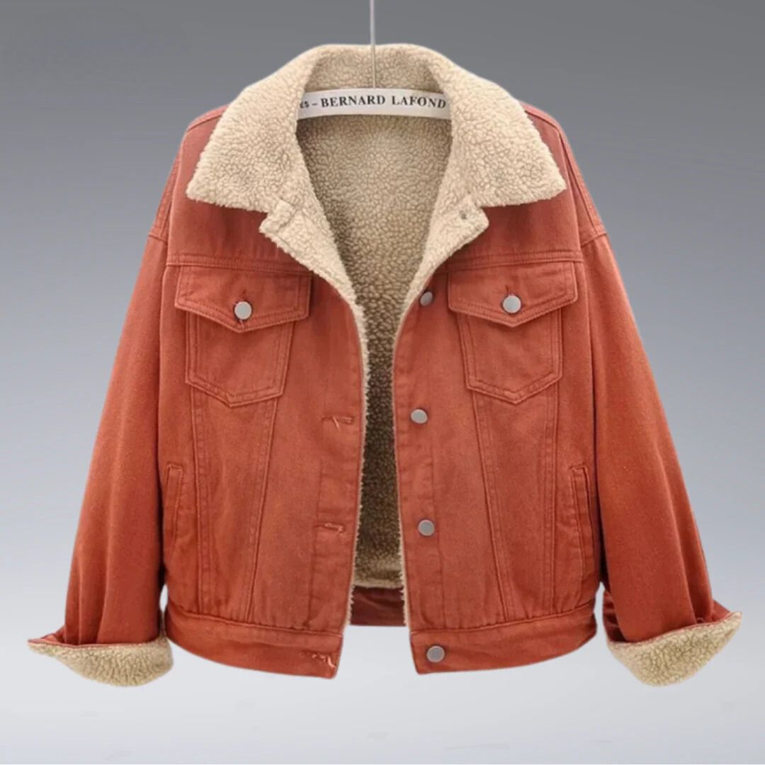 Denim Winterjacke für Frauen - Aleyza