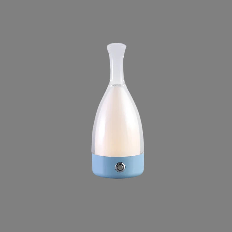 LED Tischlampe in Flaschenform – Wiederaufladbare Designleuchte