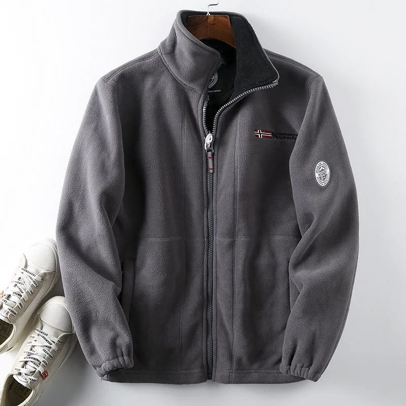 Doppellagige, gesteppte, warme Unisex-Jacke - Alois