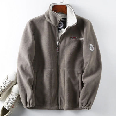 Doppellagige, gesteppte, warme Unisex-Jacke - Alois