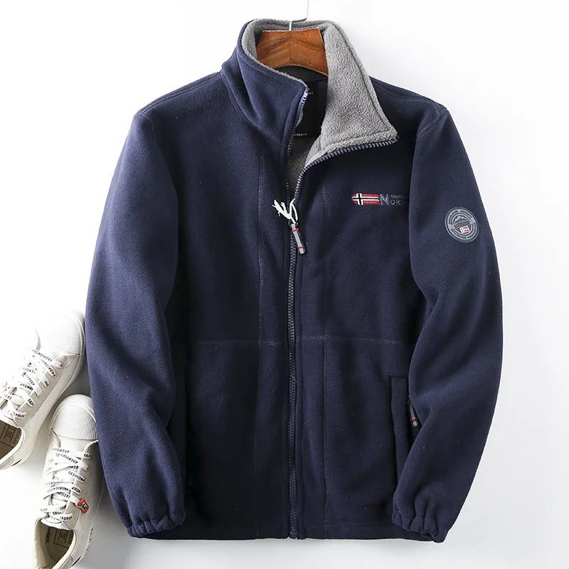Doppellagige, gesteppte, warme Unisex-Jacke - Alois