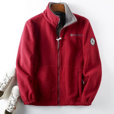Doppellagige, gesteppte, warme Unisex-Jacke - Alois