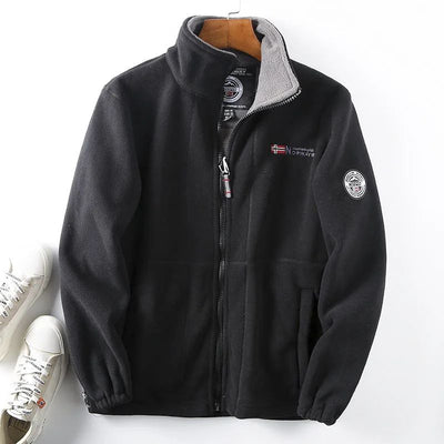 Doppellagige, gesteppte, warme Unisex-Jacke - Alois