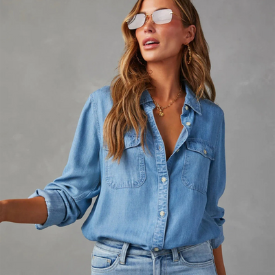MUSE DENIM BUTTOM-UP