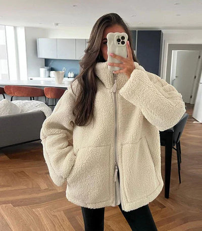 Fiore | Zeitlos Kuschelig Schick Damen Teddyjacke