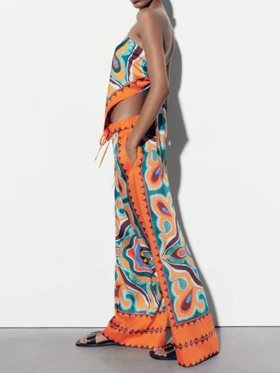 Ayalin – Sommer-Set mit lebendigem Print