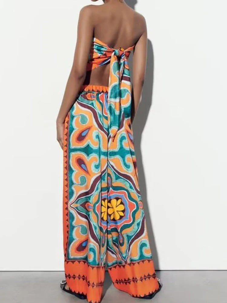 Ayalin – Sommer-Set mit lebendigem Print