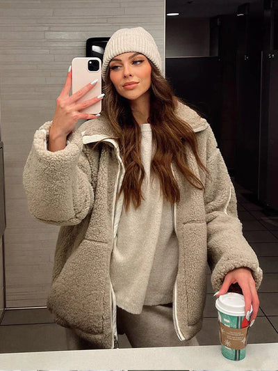 Fiore | Zeitlos Kuschelig Schick Damen Teddyjacke