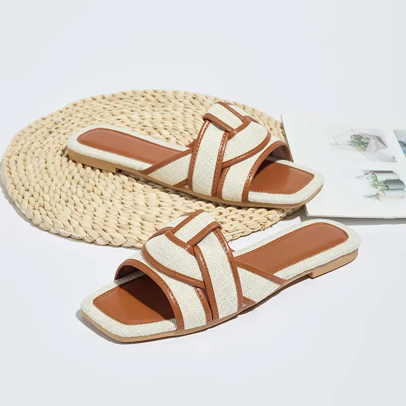Keoka – Stylische flache Slide-Sandalen