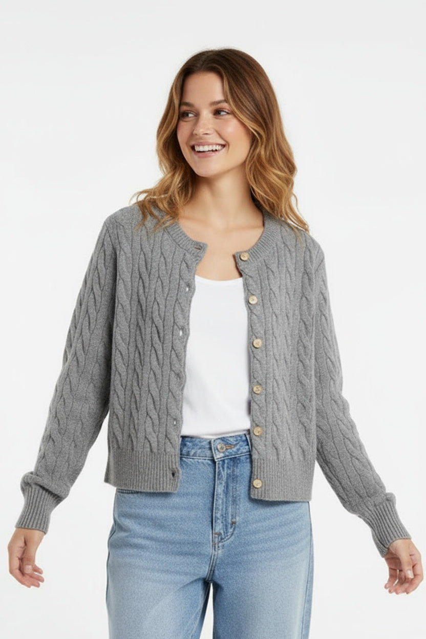 Keira | Damenpullover mit Zopfmuster