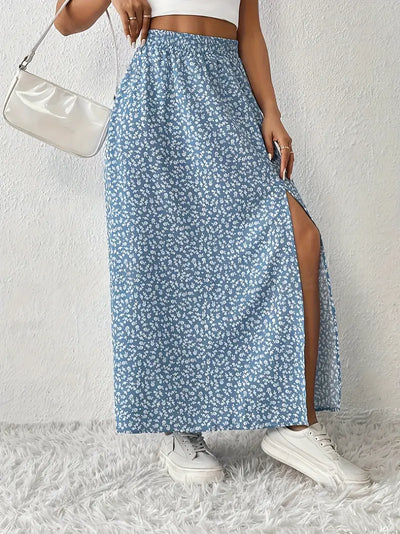 Aori – Elegante Maxiröcke mit hohem Bund und Blumenmuster