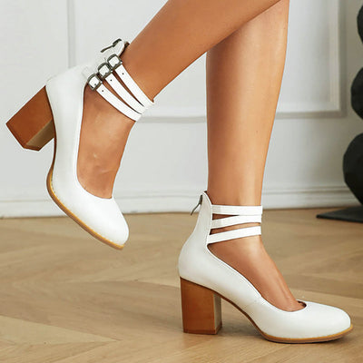 Casilda | Elegante Sandalen mit Knöchelriemen und robuster Sohle