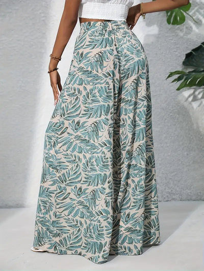 Onna – Palm Breeze Hose mit weitem Bein und hoher Taille