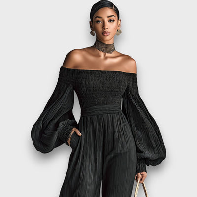 Marleah – Damen-Set aus plissiertem Stoff