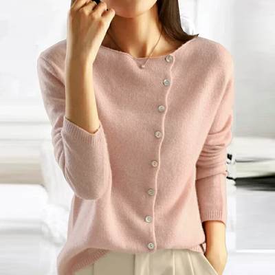 ELIN™| Elegante Bluse mit seitlichen Knöpfe