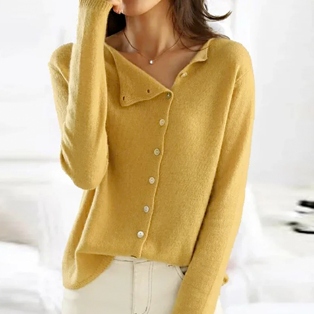ELIN™| Elegante Bluse mit seitlichen Knöpfe