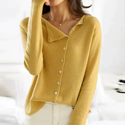 ELIN™| Elegante Bluse mit seitlichen Knöpfe