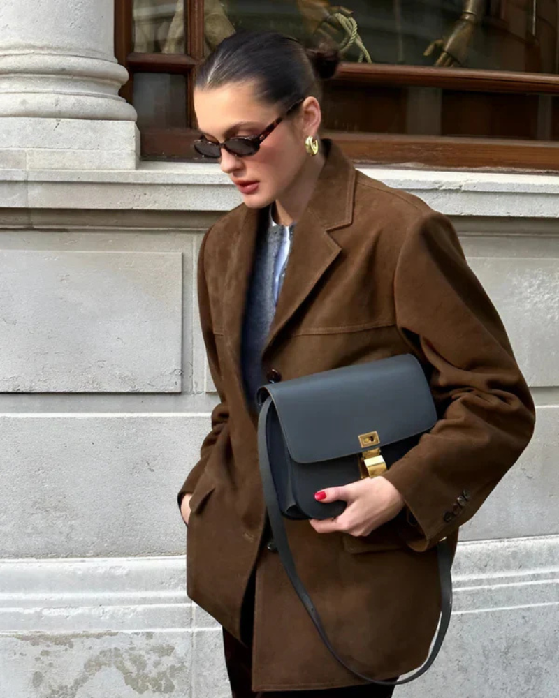 Cecilia | Damen Elegant Blazer | Braun