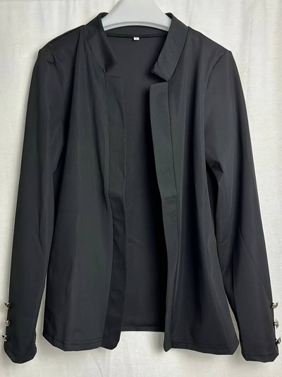 Evangeline | Damen Elegant Blazer | Schwarz