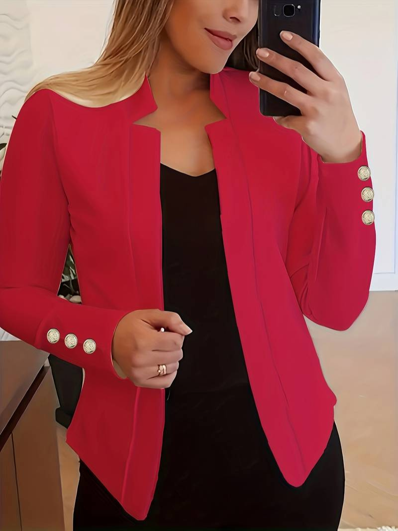 Evangeline | Damen Elegant Blazer | Schwarz
