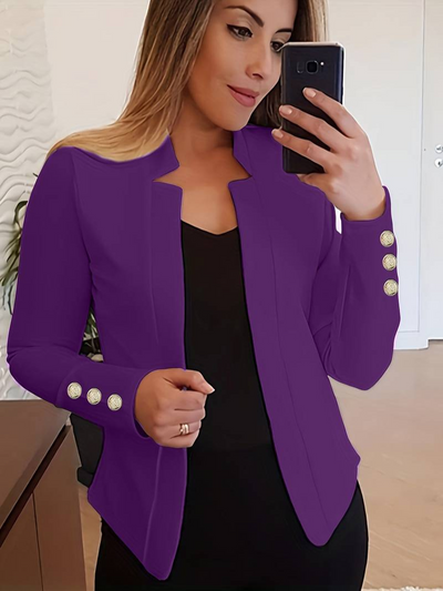 Evangeline | Damen Elegant Blazer | Schwarz