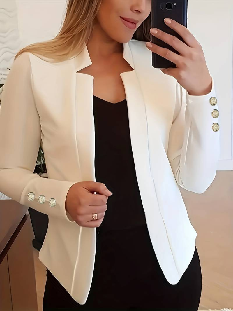 Evangeline | Damen Elegant Blazer | Schwarz