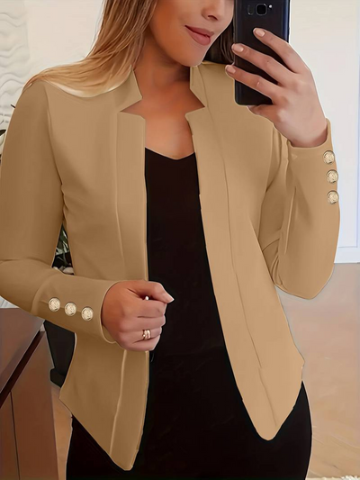 Evangeline | Damen Elegant Blazer | Schwarz