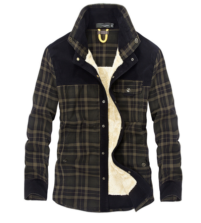 Luxuriöse, stylische Flanell-Winterjacke - Wolfram
