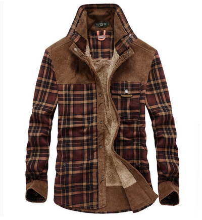 Luxuriöse, stylische Flanell-Winterjacke - Wolfram