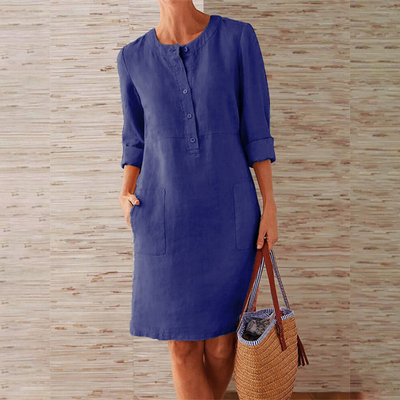 Shine | Langarm Shirtkleid | Midi