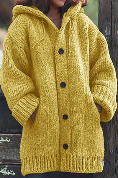 Elegante Strickjacke mit Kapuze - Wilme