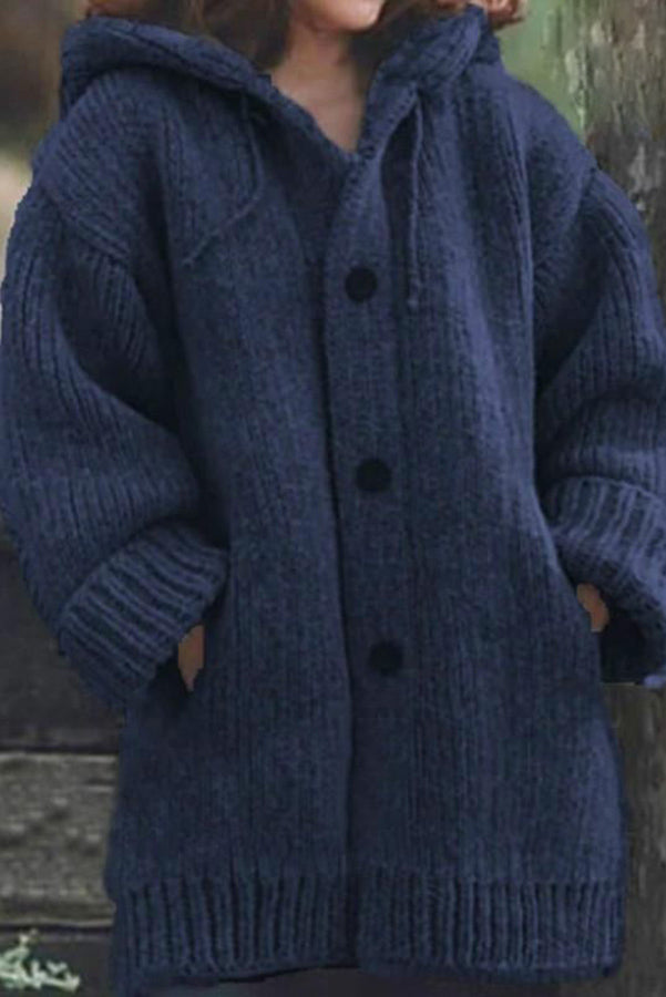 Elegante Strickjacke mit Kapuze - Wilme