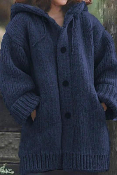 Elegante Strickjacke mit Kapuze - Wilme