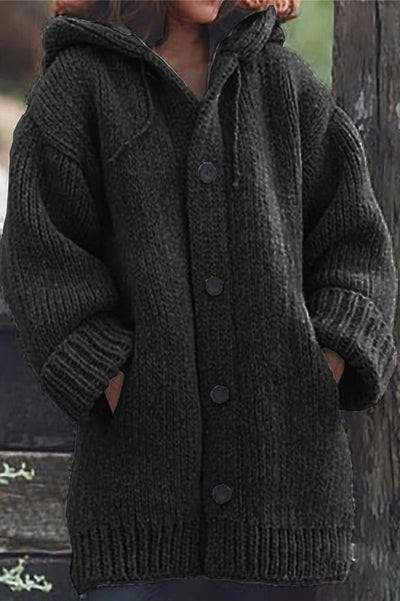 Elegante Strickjacke mit Kapuze - Wilme
