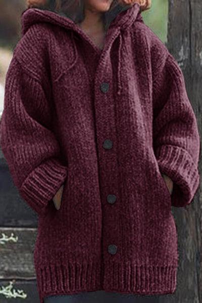 Elegante Strickjacke mit Kapuze - Wilme