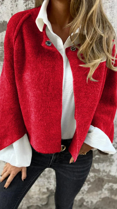 Eleganter Wintermantel aus Wolle für Damen - Vivien