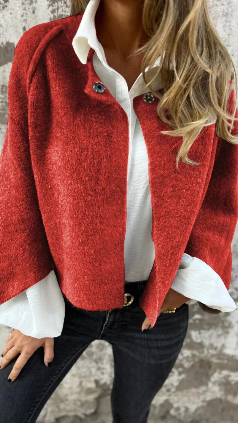 Eleganter Wintermantel aus Wolle für Damen - Vivien