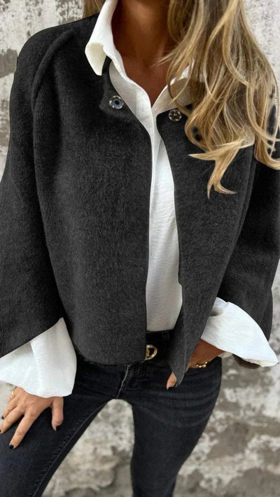 Eleganter Wintermantel aus Wolle für Damen - Vivien