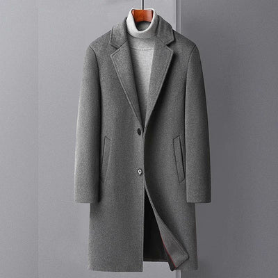 Eleganter warmer Wollmantel für Herren - Platon