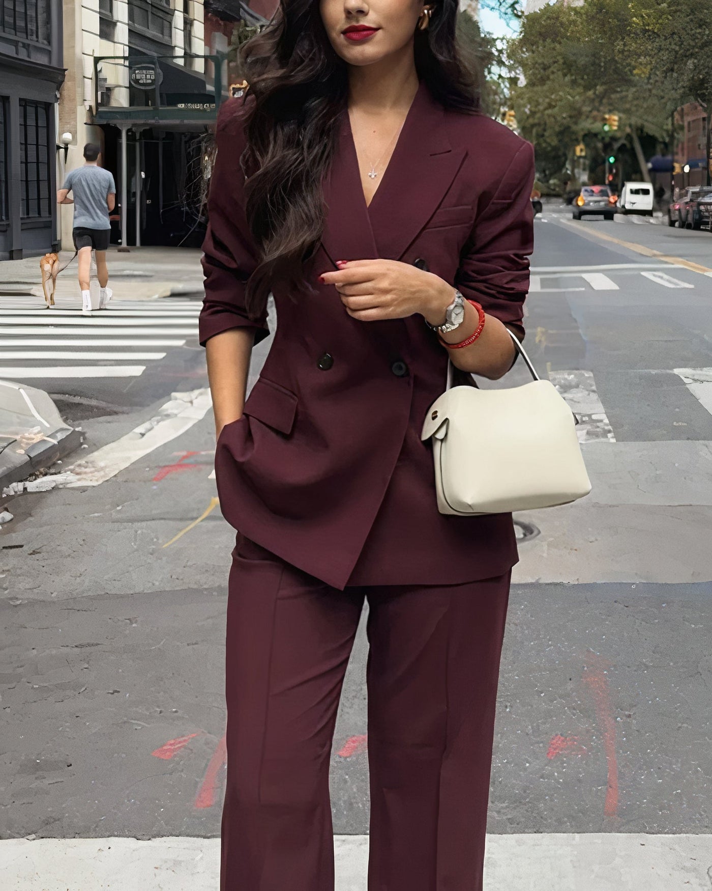 Elegantes Set aus Blazer und Hose für Damen - Lorita